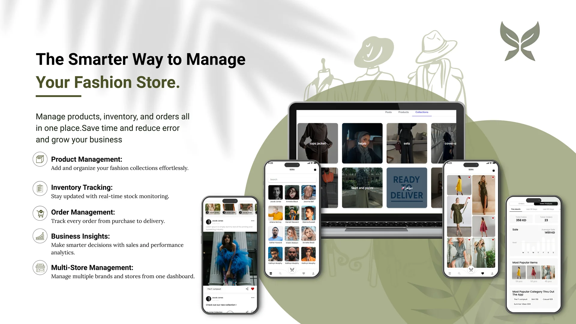 Sera fashion store management platform — product, inventory, and order management for GCC vendors