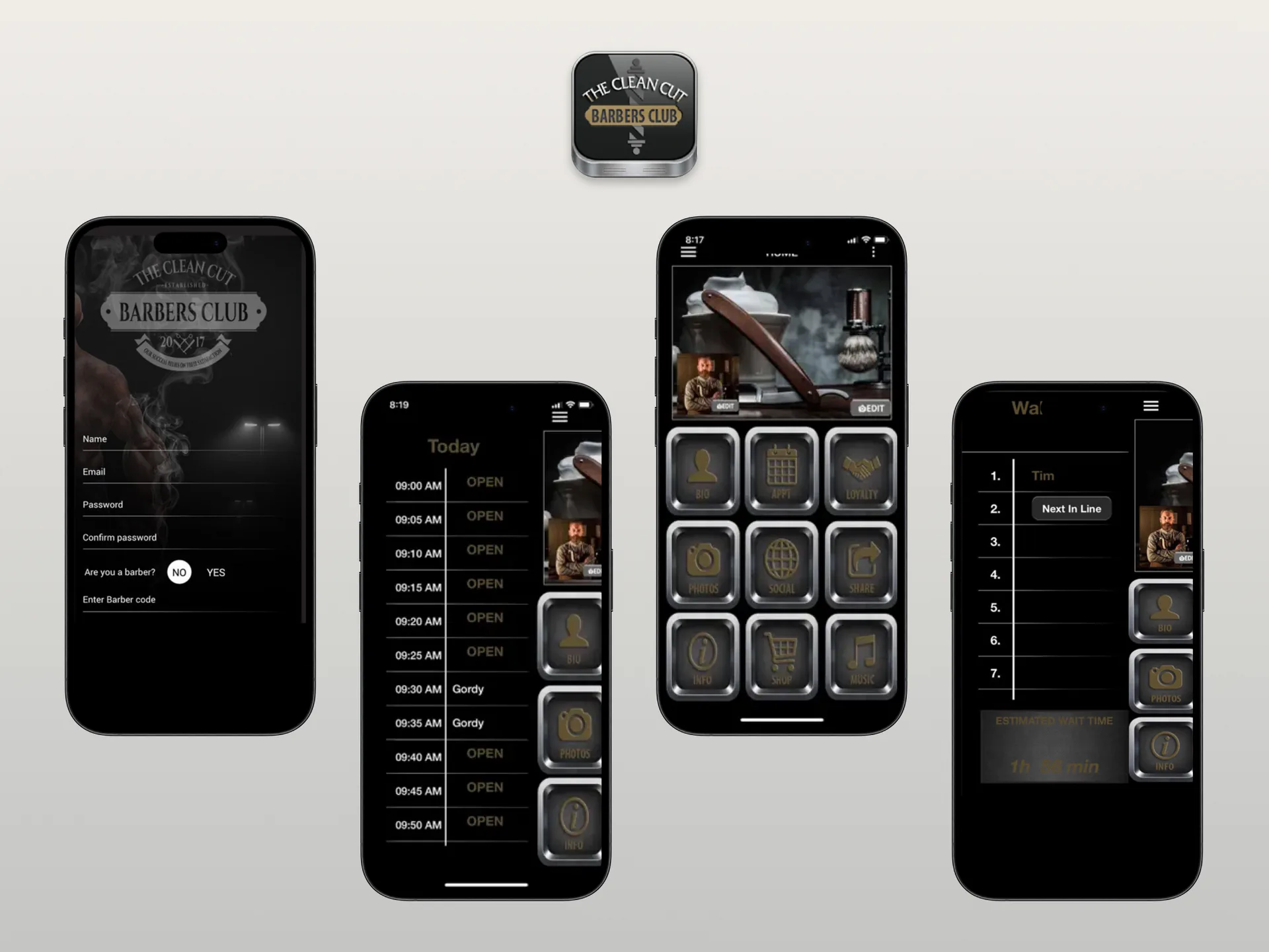 Clean Cut Barbers Club — Triaxo project
