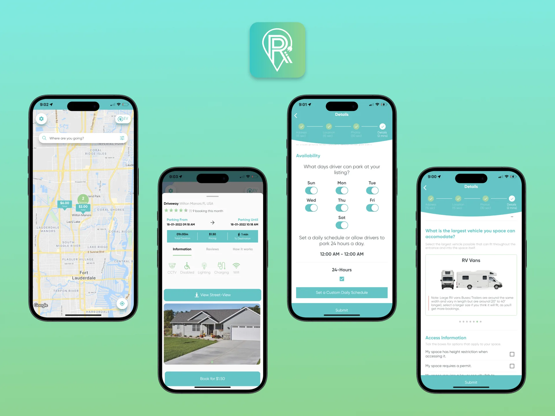 Parking Space Management App — Triaxo project