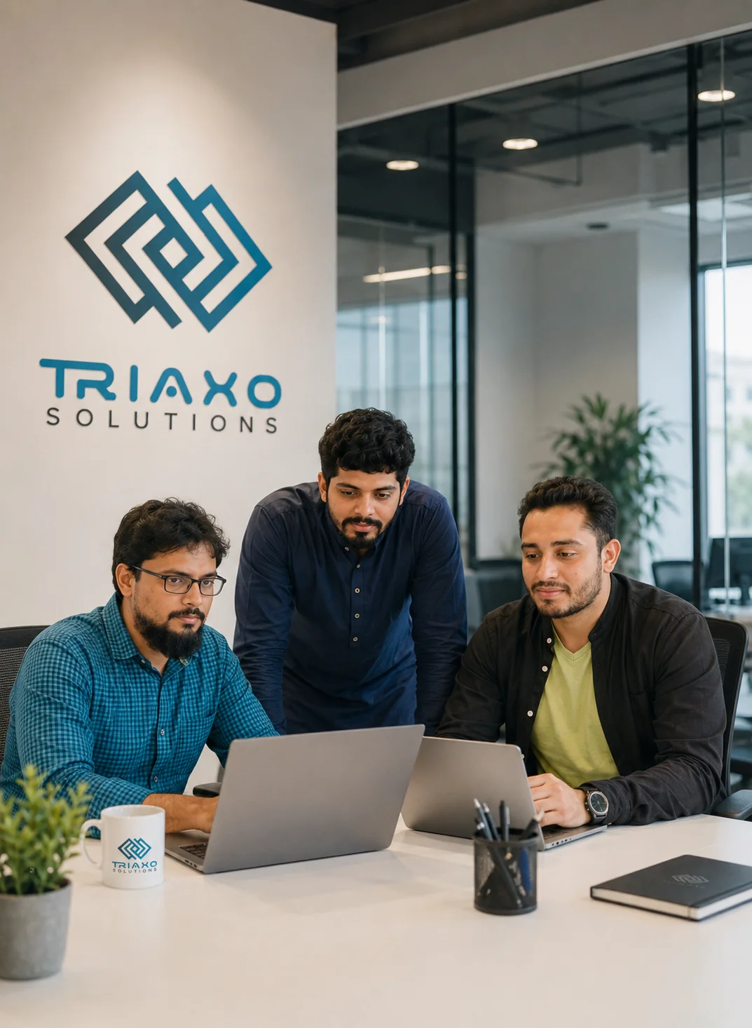 Triaxo four-step delivery process: discover, build, launch, and evolve